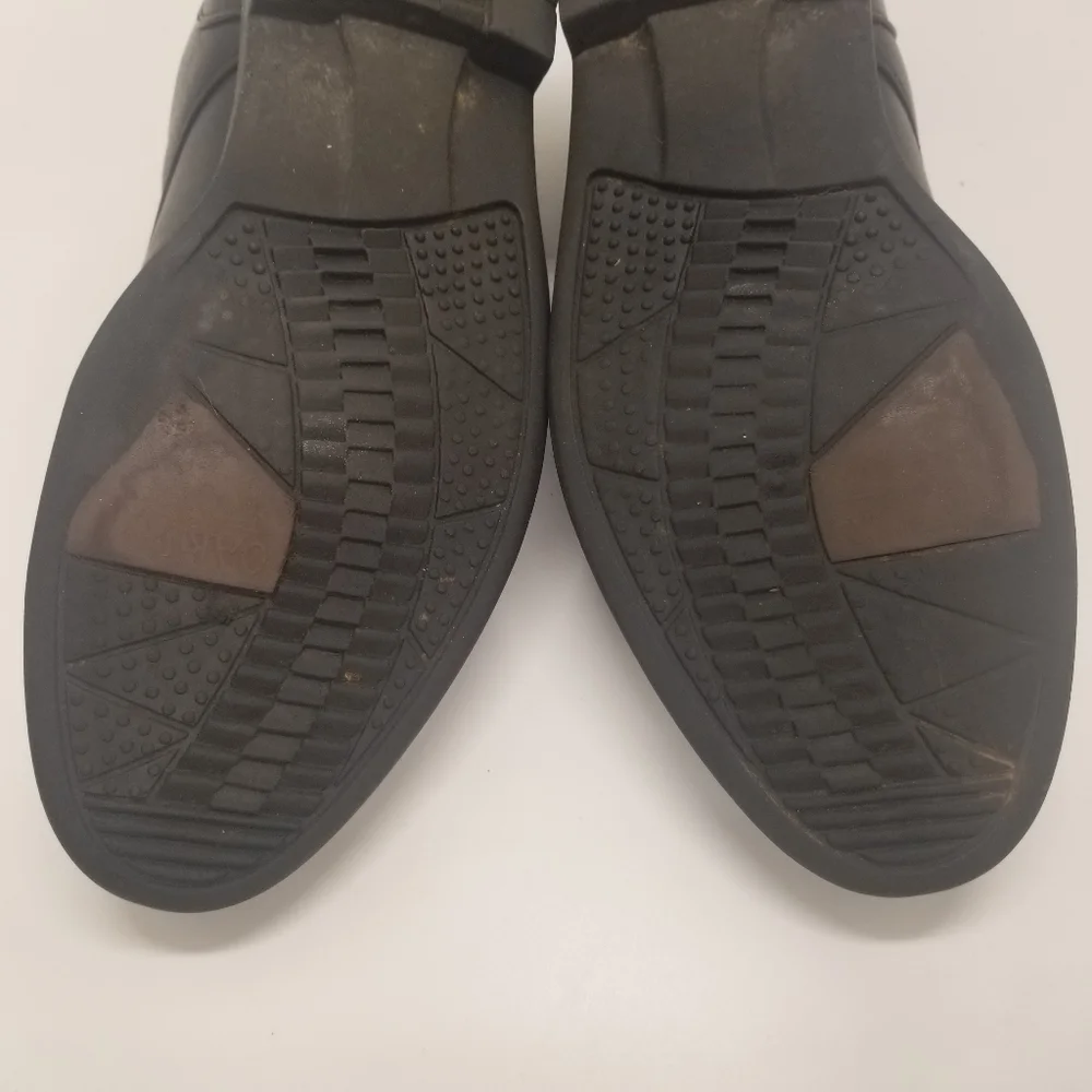 Oakton Comfort 2000 Mens Size 10.5D Vintage Classic Black Leather Oxford Lace Up